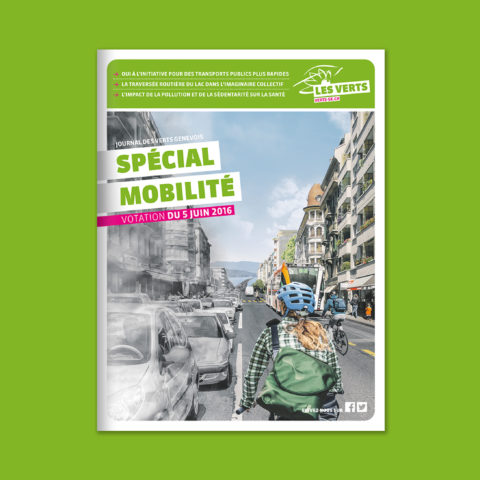 Journal des Verts genevois spécial Mobilité - couverture