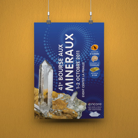 Affiche pour la 41e Bourse aux Minéraux