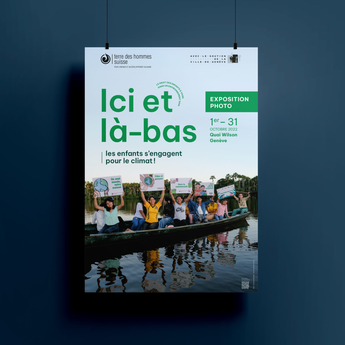 Affiche Exposition Quai Wilson Terre des Hommes Suisse