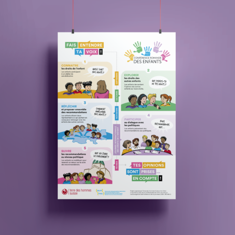 Affiche Conférence romande des enfants 2023