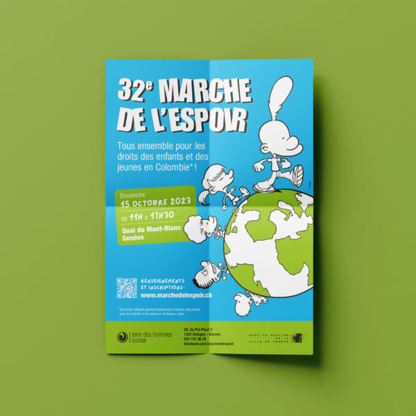 Marche de l'espoir 2023, affiche A4